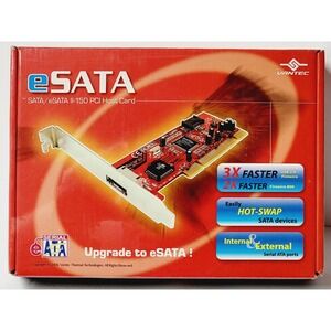 Vantec eSATA SATA II-150 PCI Host Card Desktop Red Internal External UGT-ST200
